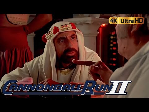Cannonball Run II (1984) Everyone Meets Up At The Dunes Casino In Vegas 4K HDR