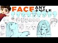 How To Draw Anime Face From Any Angle With Anatomy Crash Course