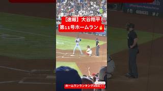 【速報】大谷翔平 第11号ホームラン🔥 ホームランランキング2位に浮上!! #大谷翔平 #大谷 #ドジャース #ホームラン #今日の大谷さん #盗塁 #現地映像 #第11号 #11号 #Ｄバックス