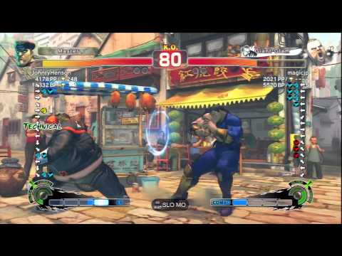 JohnryHenson (M.Bison) Vs magicjp (Rufus) SSF4 AE Ranked Matches - PSN