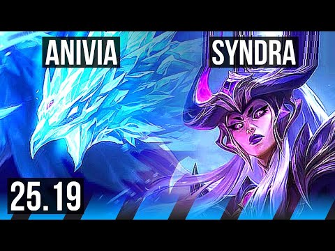 ANIVIA vs SYNDRA (MID) | 8/1/19, 500+ games | EUW Master | 25.19