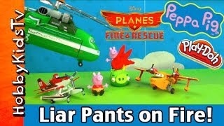 PLAY-DOH Liar Pig Pants on Fire! Peppa, George, Dusty, Lil Dipper, Windlifter by HobbyKids