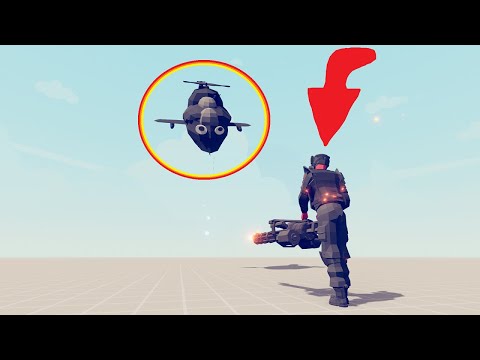 Juggernaut VS Attack Helicopter | TABS - Totally Accurate Battle Simulator