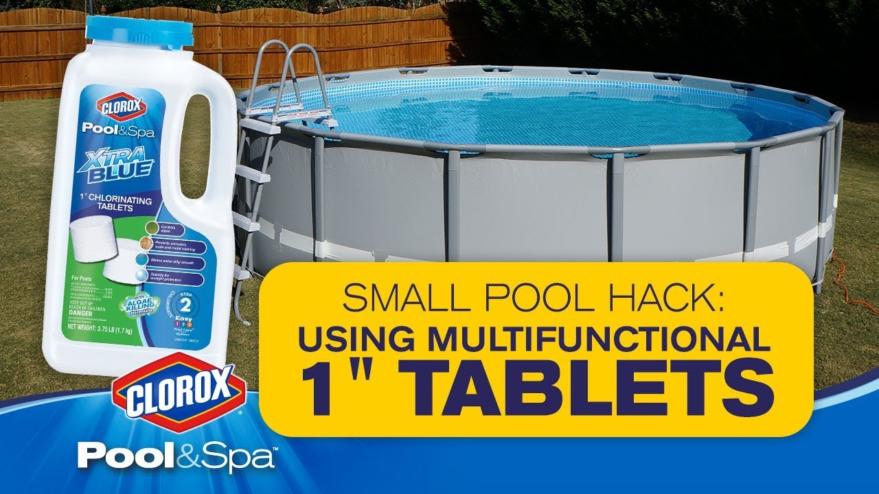 Keep Pool Water Clean with XtraBlue 1” Chlorinating Tablets: Clorox Pool&Spa