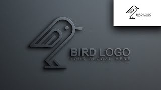 Bird Logo Design Tutorial in Adobe Illustrator | How to Design a Logo