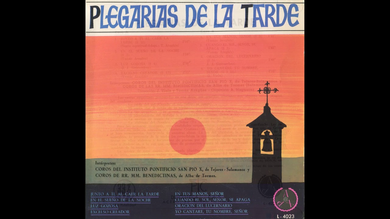 Junto a Ti, al caer de la tarde (S 10) (Negro espiritual –Adapt.: T. Aragüés –Letra: JL Arce) 1966