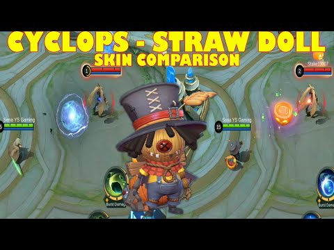 CYCLOPS STRAW DOLL VS CYCLOPS MASTER YODA SKIN COMPARISON