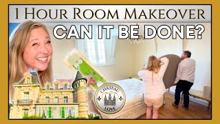 Emergency ONE HOUR Chateau DIY Room Makeover | Can we do it? 🏰 ❤️