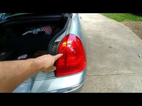 How to replace rear lights / light bulbs on a Lincoln Town Car