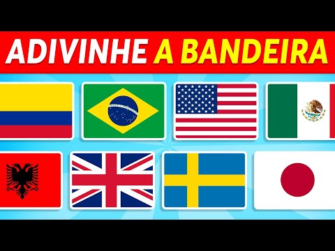 🚩 Adivinhe 60 PAÍSES pelas BANDEIRAS 🌎🤔 Fácil, Médio, Difícil, Impossível
