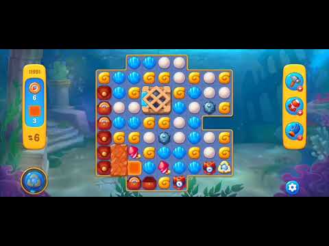 Fishdom Easy Level 11991 (with full seashell) @choraelmin