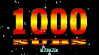 1000 Subs ! - A very big thank you. Hooray !! - njenkin Retro Gaming Channel