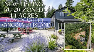 Vancouver Island 3840 Small Rd Courtenay for Sale 4.4 Acreage with Update House