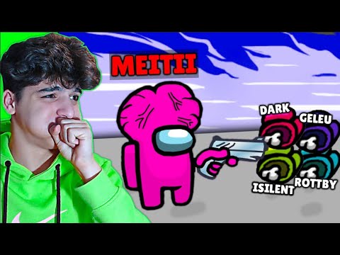 SUNT IMPOSTOR CU 900 IQ pe AMONG US CU YOUTUBERI (iSilent, Geleu , Dark , R0ttby , Rofe)