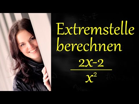 Extremstellen gebrochen rationale Funktionen, Quotientenregel ableiten, Extremum berechnen, Bruch