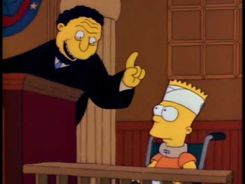 The Simpsons-Bart vs. Mr. Burns in Court HQ 4:3
