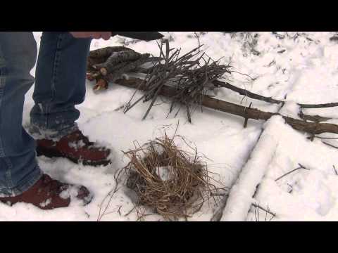 Fire 13 - How to make a fire in snowy conditions
