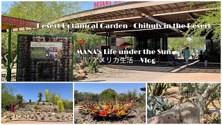 [Vlog] Desert Botanical Garden (砂漠植物園) ガラスアーティストChihuly編