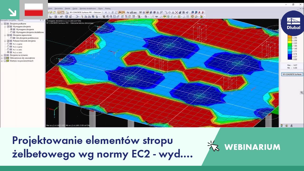 Webinarium: Projektowanie elementów stropu żelbetowego wg normy EC2 - wyd. II rozszerzone