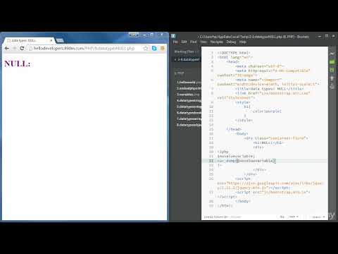 9 Data Types Null Php