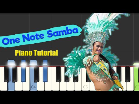 Jobim - One Note Samba - Jazz Piano Tutorial (~Sheets and Play-along in description~)