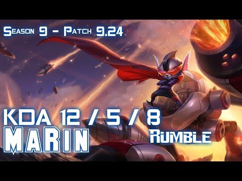 MaRin RUMBLE vs JAYCE Top - Patch 9.24 KR Ranked
