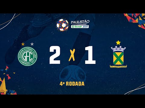 Guarani 2 x 1 Santo André- 4ª rodada do Paulistão Sicredi 2020