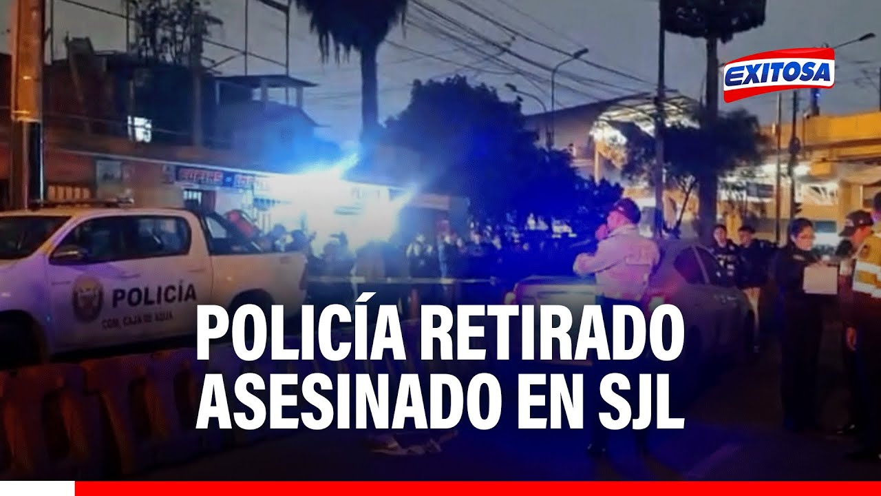 🔴🔵Policía retirado es asesinado en Caja de Agua