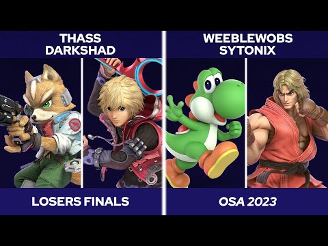 OSA 2023 Doubles Losers Finals - Thass & DarkShad vs. Weeblewobs & Sytonix - SSBU Tournament