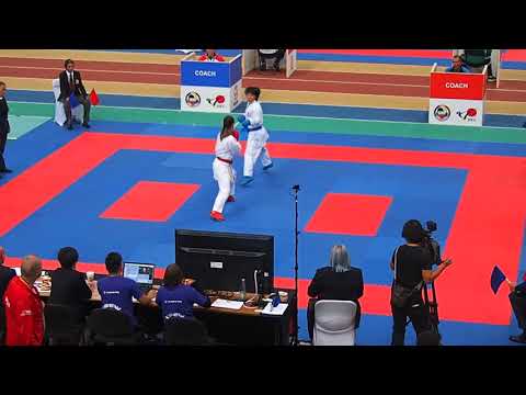 K1 PL Halle/Leipzig 2017, kumite female -50 Kg, Sassano ITA vs Miyahara