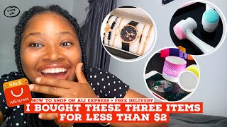 I BOUGHT ALL 3 ITEMS FOR LESS THAN $2 | HOW TO SHOP ON AliEXPRESS IN NIGERIA + FREE SHIPPING