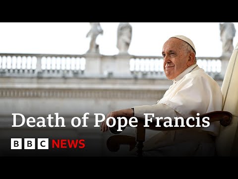 Video | LIVE: Pope Francis's funeral details to be discussed as mourners gather at Vatican | BBC News