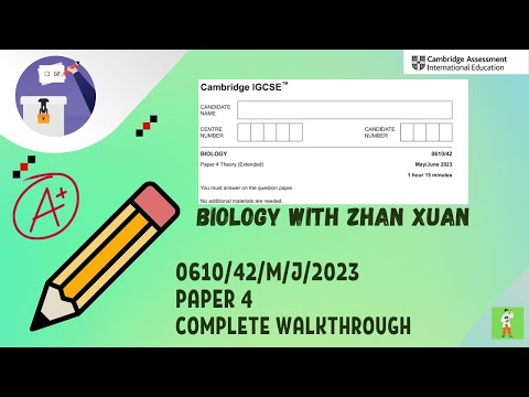 IGCSE Biology (0610) - 0610/42/M/J/23 | May/June 2023 Paper 42 (Extended)