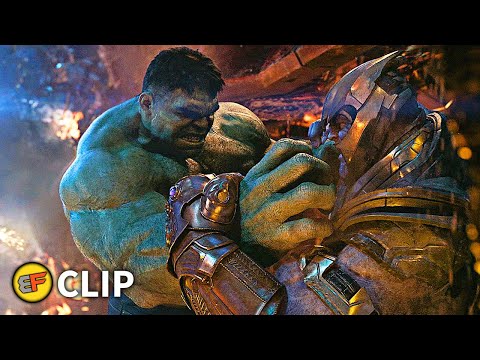 Hulk vs Thanos - Spaceship Fight Scene | Avengers Infinity War (2018) IMAX Movie Clip HD 4K