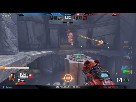 k1llsen vs. c58-AGENT (1/4 play-off, Quake Open League EU #1) – Quake Champions, 2K