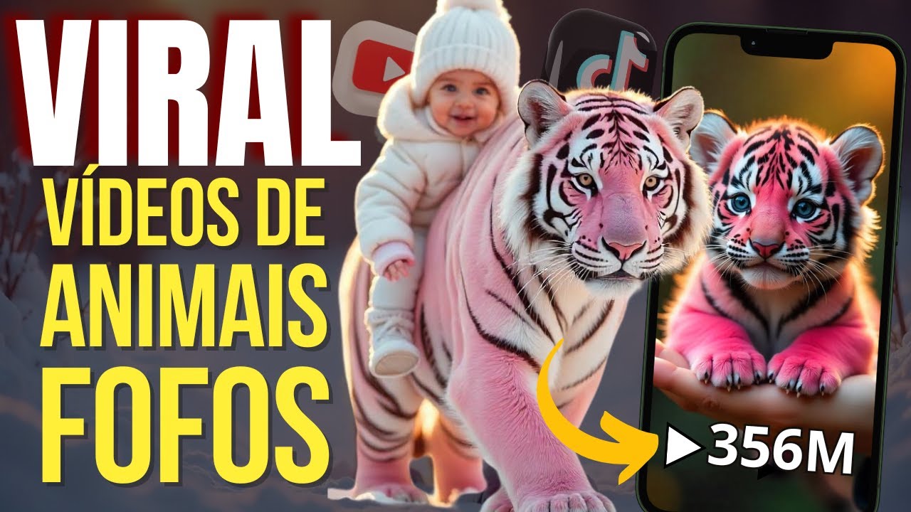 Como criar VÍDEOS FOFOS VIRAIS  com IA para MONETIZAR TikTok e YouTube