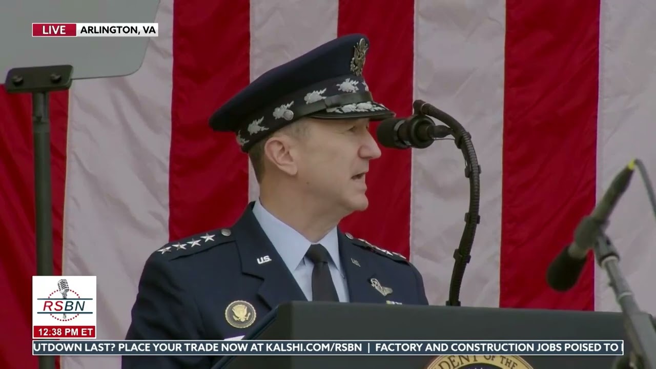 WATCH: General Dan Caine Delivers Welcome Remarks at Arlington Memorial Amphitheater - 05/25/26