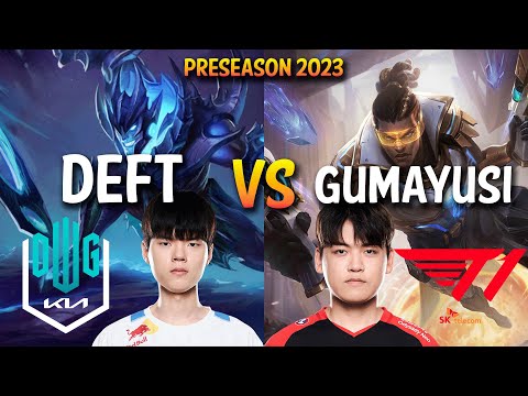 DK Deft  vs T1 Gumayusi - DRAVEN vs LUCIAN ADC - KR Ranked