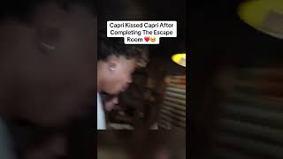 Capri KISSES Piper Rockelle After Completing The Escape Room! 💋