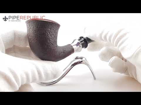 Stanwell H.C.Andersen Pfeifen Modell 2/9 Einzelstück 9mm FLT sandblast/brown