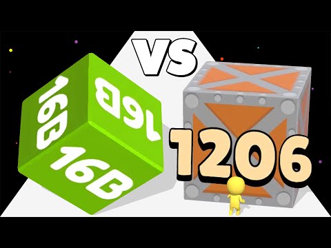 PUSH HARDER /vs ROLL CUBE 2048 ∞ Satisfying ASMR Gameplay Android iOS • Runner Math Games