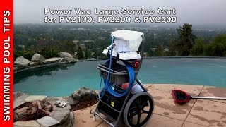 Power Vac Large Service Cart for PV2100, PV220 &amp; PV2500 Vacuum
