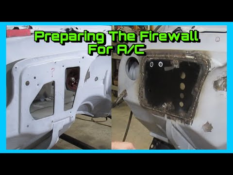 1969 Chevy C10 Episode 4 - Customizing The Firewall For The New A/C System
