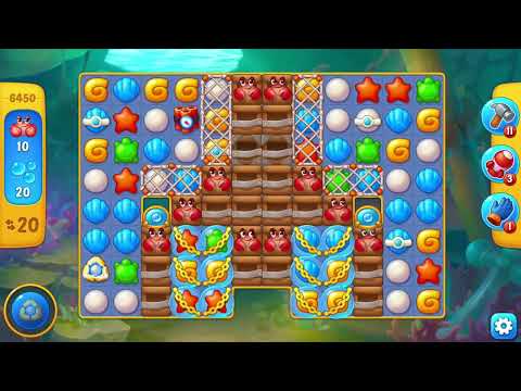 [FISHDOM Walkthrough] Level 6450 Super Hard (Qua màn - Fishdom)