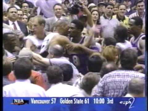 Nick Van Exel, Kobe & Monty Williams fight in 1998