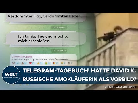Video Thumbnail: BLUTBAD IN PRAG: Telegram-Tagebuch! Hatte Waffennarr David K. russische Amokläuferin als Vorbild?