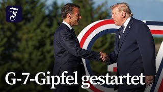 So lief der erste Tag des G-7-Gipfels in Évian