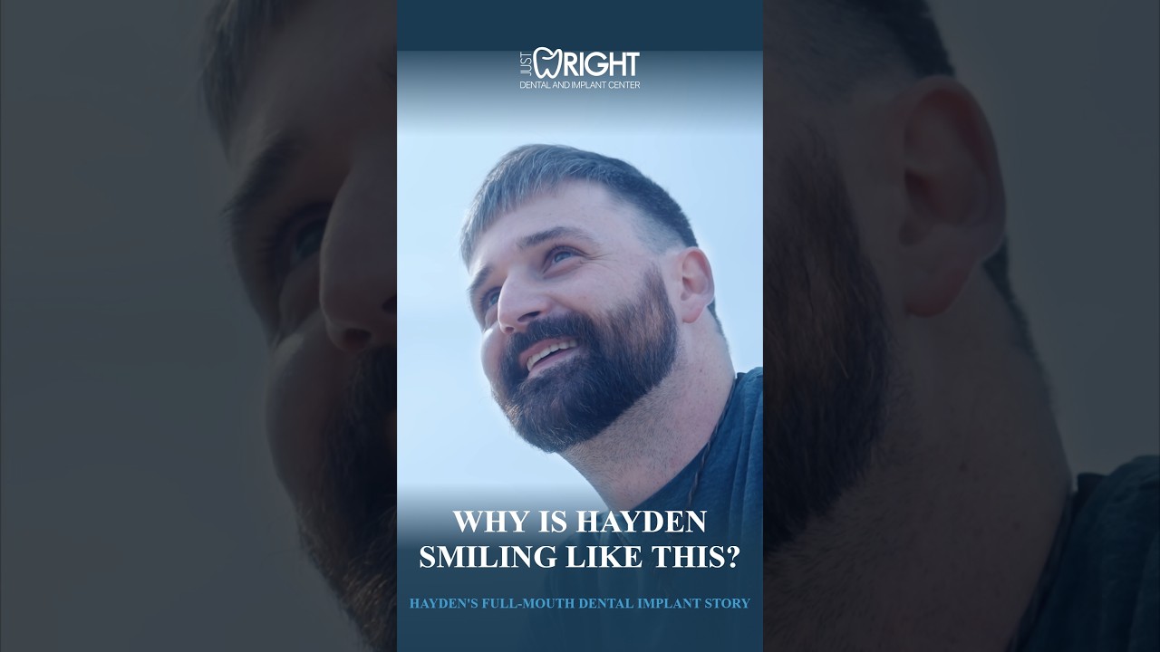 Hayden's full-mouth dental implant interview with Dr. Wright in Corsicana TX