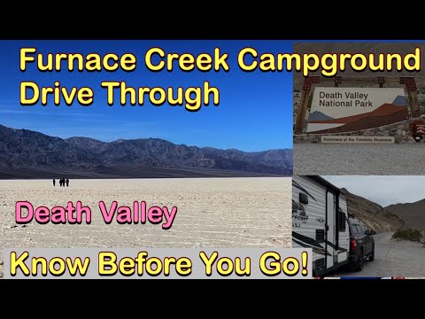 Drive Through of Furnace Creek Campground in Death Valley including Amenities!  