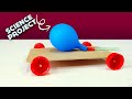 How To Make A Simple Balloon Powered Car DIY Air Powered Car Science Project